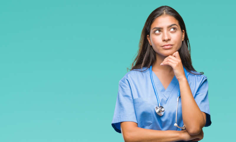 a registered nurse considering her options for professional development