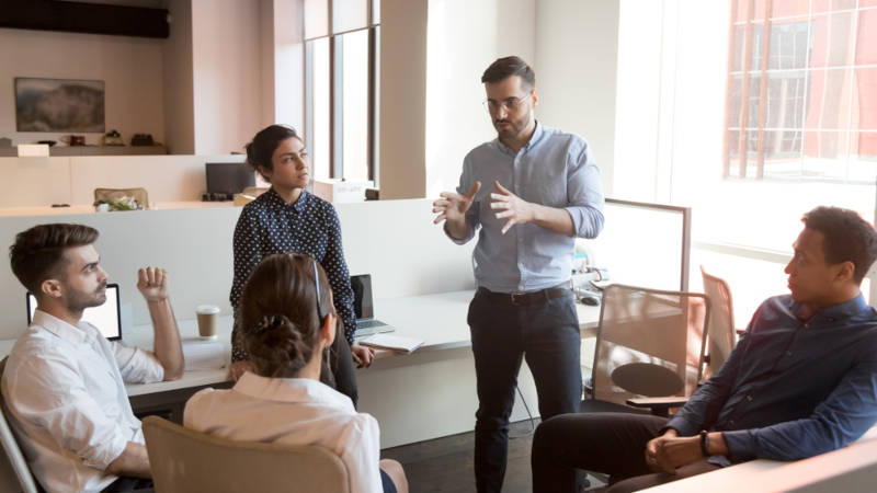 A business leader engages his staff and makes them feel valued