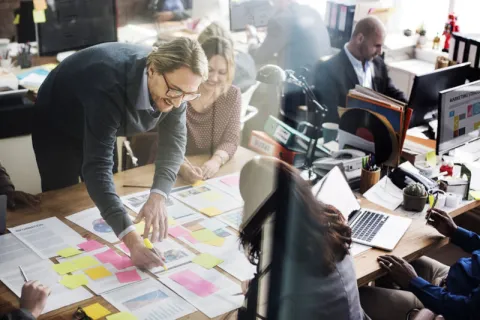 A group of employees aligned in their goals and process to reach that goal